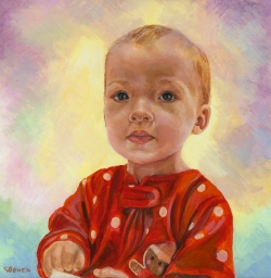 Portrait Painting closeup of Brooke