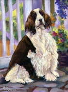 Dog Painting by Connie Bowen of Gracie, a stunning English Springer Spaniel. English Springer Spaniels are so regal!